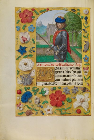 Heiliger Sebastian von Master of the First Prayer Book of Maximilian