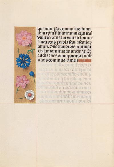 Stundenbuch der Königin Isabella die Katholische, Königin von Spanien: Fol. 218v, Totenoffizium, ca. 1500 von Master of the First Prayerbook of Maximillian