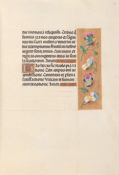 Stundenbuch der Königin Isabella der Katholischen, Königin von Spanien: Fol. 49r, ca. 1500 von Master of the First Prayerbook of Maximillian