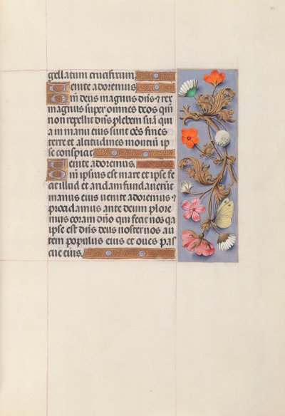 Stundenbuch der Königin Isabella die Katholische, Königin von Spanien: Fol. 51r, ca. 1500 von Master of the First Prayerbook of Maximillian
