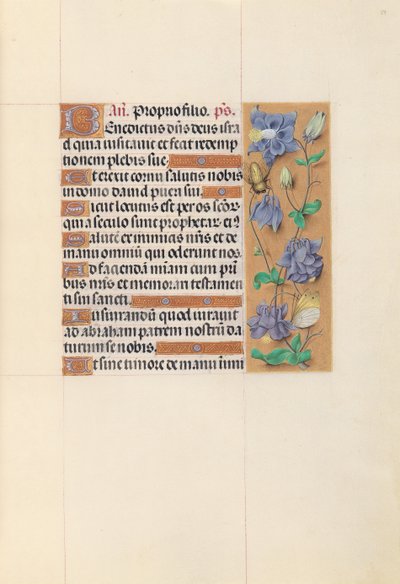 Stundenbuch der Königin Isabella die Katholische, Königin von Spanien: Fol. 59r, um 1500 von Master of the First Prayerbook of Maximillian