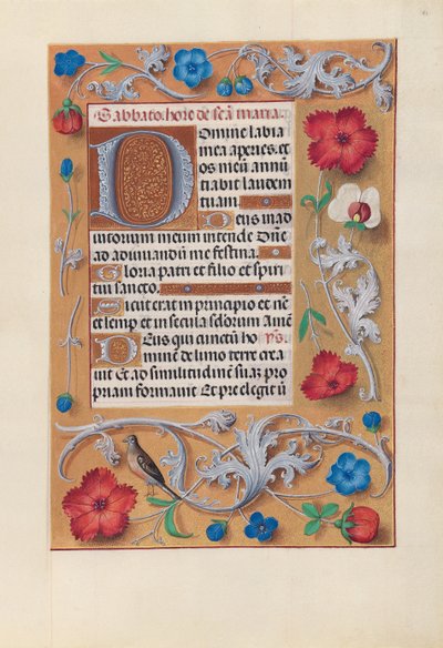 Stundenbuch der Königin Isabella die Katholische, Königin von Spanien: Fol. 81r, ca. 1500 von Master of the First Prayerbook of Maximillian