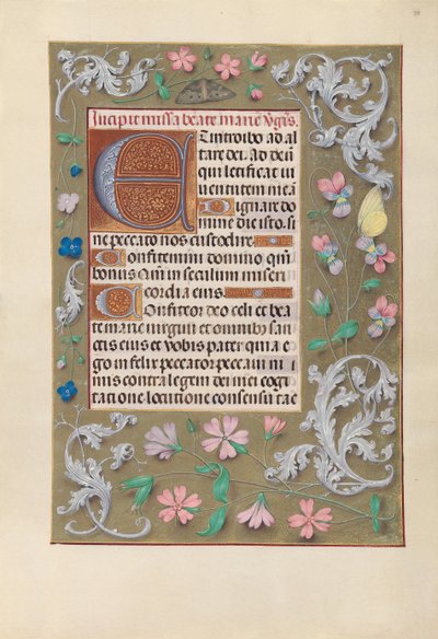 Stundenbuch von Königin Isabella der Katholischen, Königin von Spanien: Fol. 88r, um 1500 von Master of the First Prayerbook of Maximillian