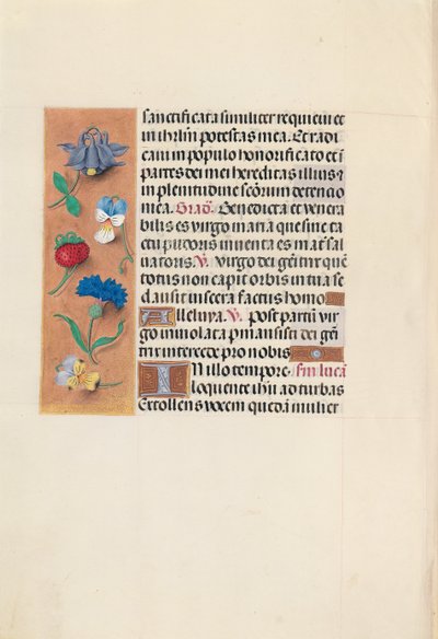 Stundenbuch der Königin Isabella der Katholischen, Königin von Spanien: Fol. 90v, ca. 1500 von Master of the First Prayerbook of Maximillian