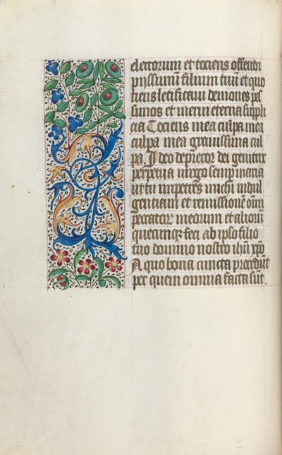 Stundenbuch Gebrauch von Rouen: fol. 25v, ca. 1470 von Master of the Geneva Latini