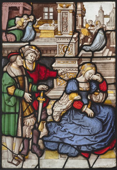Die Geschichte von Lucretia, um 1530 von Master of the Kanis Triptych