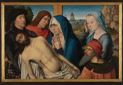 Beweinung von Master of The Legend of St. Lucy