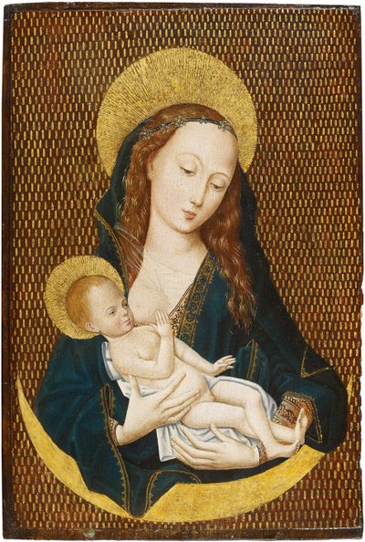 Maria lactans auf einer Mondsichel, ca. 1485 von Master of the Magdalen Legend,