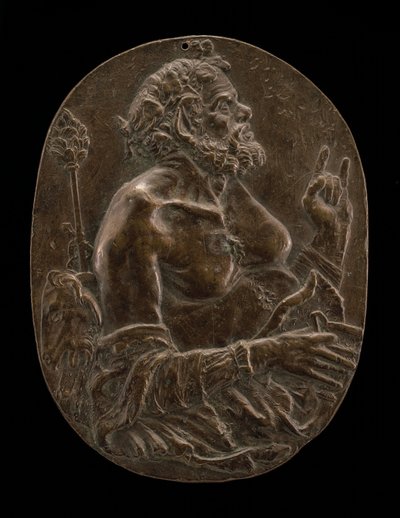 Ein Satyr, spätes 15. oder frühes 16. Jahrhundert von Master of the Martelli Mirror