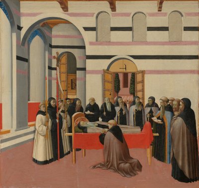 Der Tod des Heiligen Antonius von Master of the Osservanza