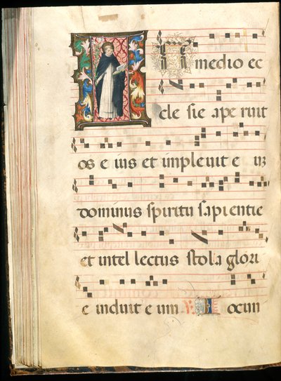 Folio aus einem Graduale, spätes 15. Jahrhundert von Master of the Saluces Hours (attr. to)
