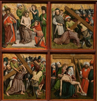 Altarbild mit der Passion Christi von Master of the Schlägl Altarpiece