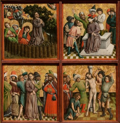 Altarbild mit der Passion Christi von Master of the Schlägl Altarpiece