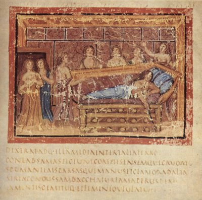 Der Tod der Dido, ca. 400 von Master of the Vatican Vergil