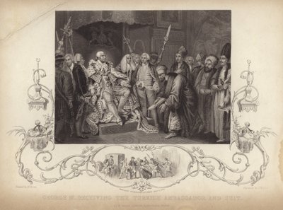 König George III. empfängt den türkischen Botschafter und Gefolge von Mather Brown