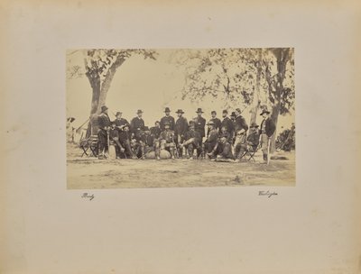 Burnside und Stab von Mathew B. Brady
