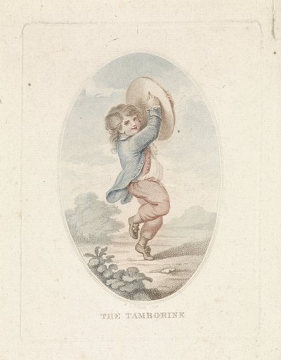 Junge mit Tamburin von Mathias de Sallieth