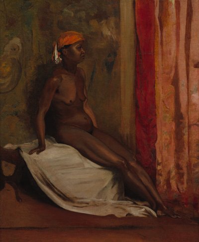 Sitzende afrikanische Frau von Matsumura Goshun