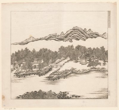 Ansicht eines Teils des kaiserlichen Sommerpalastes in Chengde (Jehol) in China von Matteo Ripa