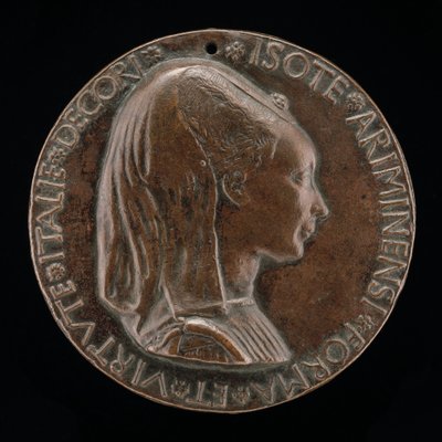 Isotta degli Atti, 1432-1474, Geliebte 1446, dann Ehefrau nach 1453, von Sigismondo Malatesta von Matteo di Andrea de Pasti