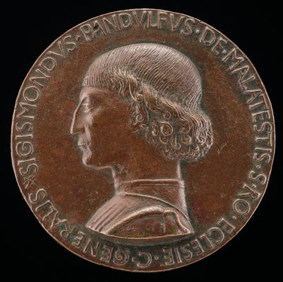 Sigismondo Pandolfo Malatesta, 1417-1468, Herr von Rimini und Fano [Vorderseite], 1446 von Matteo di Andrea de Pasti