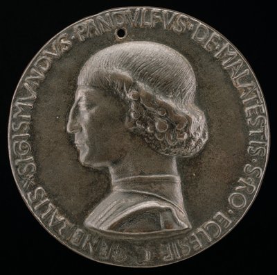 Sigismondo Pandolfo Malatesta, 1417-1468, Herr von Rimini und Fano [Vorderseite], 1446 von Matteo di Andrea de Pasti