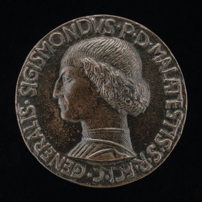 Sigismondo Pandolfo Malatesta, 1417-1468, Herr von Rimini und Fano [Vorderseite] von Matteo di Andrea de Pasti