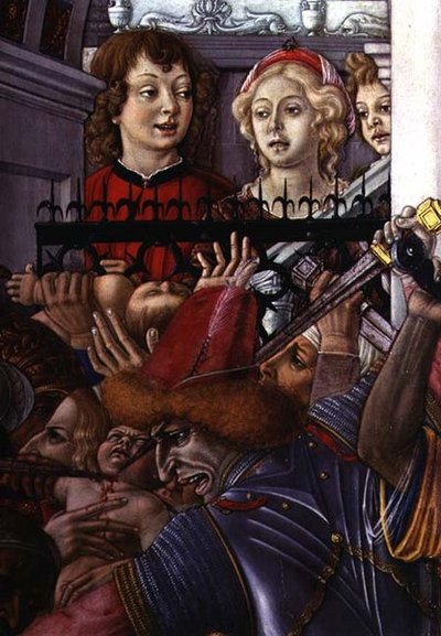 Das Massaker der Unschuldigen, (Detail) von Matteo di Giovanni di Bartolo