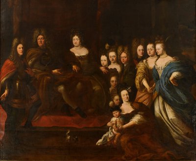 Familienporträt des Landgrafen Friedrich II. von Hessen-Homburg von Matthaus Merian