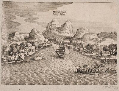 Beschreibung der Horninsel (Horn Island) von Matthäus Merian d.Æ.