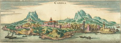 Heraklion - Candia, Korfu (beschnitten) von Matthaus Merian