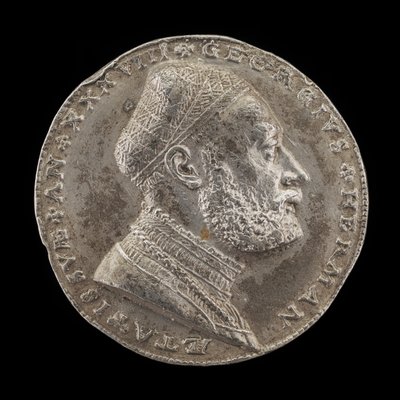 Georg Hermann, 1491-1552, deutscher Philosoph [Vorderseite], 1529 von Matthes Gebel