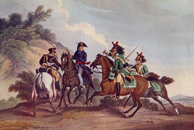 Die Gefangennahme von General Paget durch französische Dragoner während des Rückzugs von Burgos im Peninsular-Krieg von Matthew Dubourg