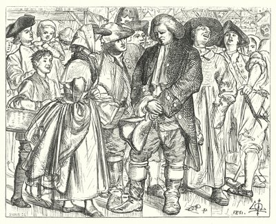 Dr. Johnsons Buße (Gravur) von Matthew James (attr. to) Lawless