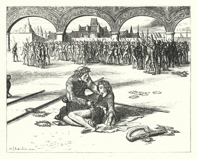 Die Legende von der Feder des Prinzen (Gravur) von Matthew James (attr. to) Lawless