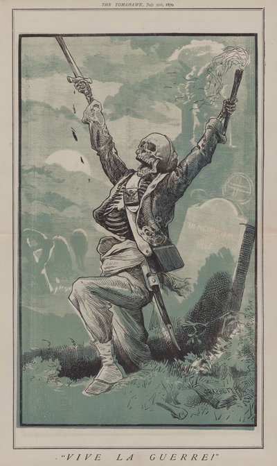 Es lebe der Krieg! (Farblitho) von Matthew