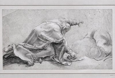 Heiliger Petrus, der Apostel der Verklärung, Seitenansicht von Matthias (after) Gruenewald