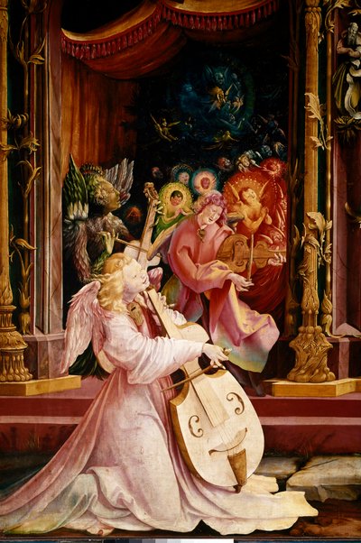 Isenheimer Altar: Die Geburt Christi (Detail) von Matthias (c.1480 1528) Grunewald