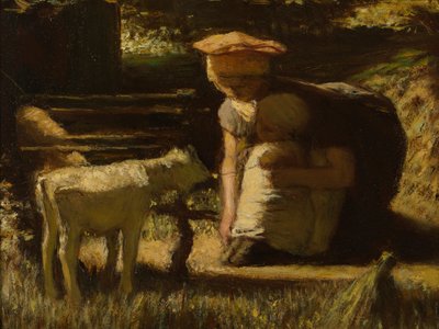 Bekanntschaft machen (Das kleine Zicklein) von Matthijs Maris