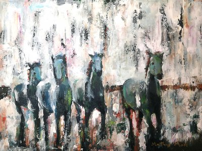 Wilde Pferde Galopp von Matthys Moss
