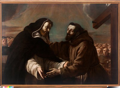 Das Treffen von St. Dominikus und St. Franziskus von Assisi von Mattia Preti