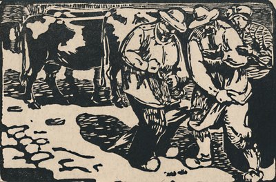 Marché En Auvergne - Aus Au Pied Des Puys, 1919 von Maurice Busset