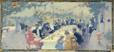 Skizze für den Hochzeitssaal des Rathauses des 14. Bezirks: Hochzeitsmahl von Maurice Chabas