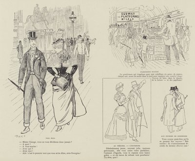 Illustration für La Vie De Londres von Mars von Maurice Charles Mathieu Bonvoisin