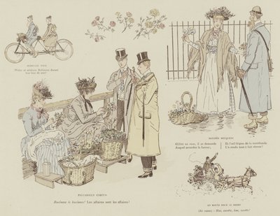 Illustration für La Vie De Londres von Mars von Maurice Charles Mathieu Bonvoisin