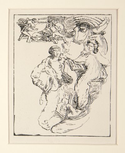 Les camelots de la Pensee; Camelot et papier, p. 29 von Maurice Delcourt