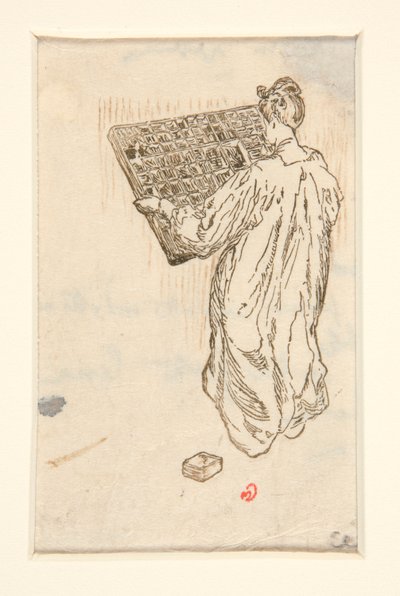Les camelots de la Pensée, Illustration, S. 57 (reduzierte Version) von Maurice Delcourt