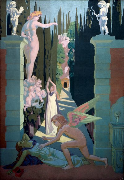 Die Geschichte der Psyche, Tafel vier. Die Rache der Venus, 1908 von Maurice Denis