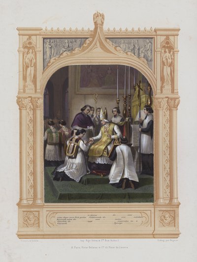 Eintritt in die heiligen Weihen von Maurice Leloir