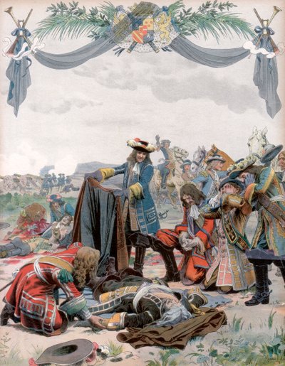 Tod von Henri, Vicomte de Turenne, französischer Soldat, 1675 von Maurice Leloir